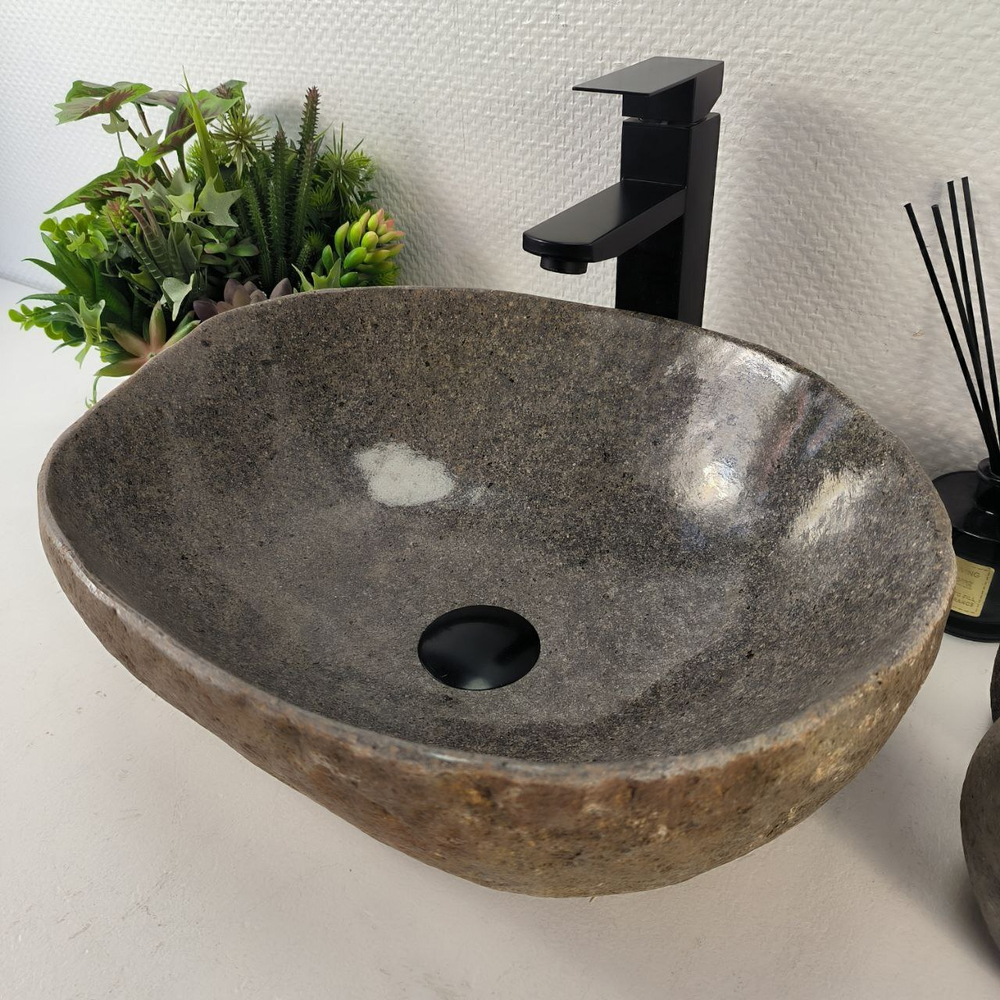 Раковина из речного камня RS-65452 45*36*15 0861