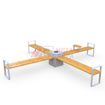 Скамейка CENTRAL Х-образная