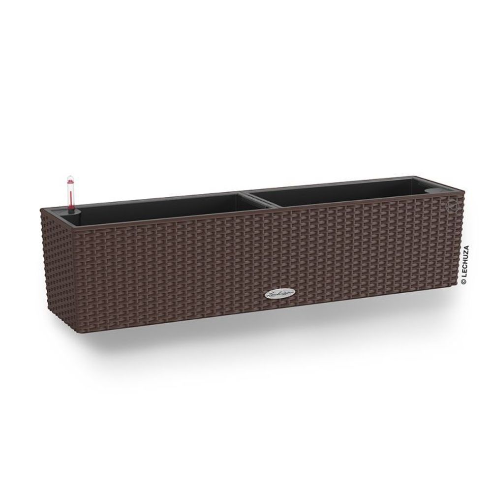 Кашпо Lechuza &quot;Balconera Cottage Complete mocha&quot; (пластик), 79х19хН19 см