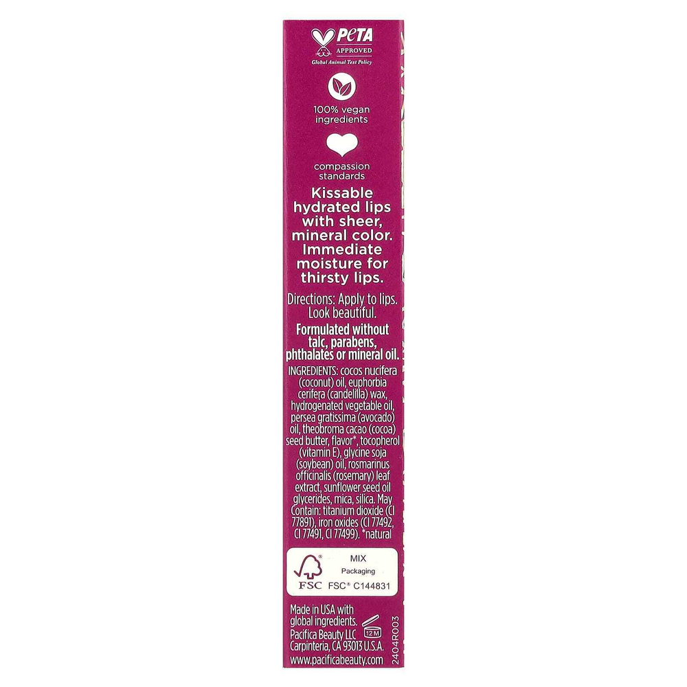 Pacifica, Color Quench, оттенок для губ, сахарный инжир, 4,25 г (0,15 унции)