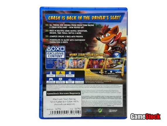 PS4 Crash Team Racing Nitro-Fueled (Б/У, Английская версия, CUSA-14876)