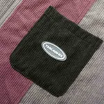 Рубашка Ymkashix Velvet Color block Zip Серая/Темно-зеленая/Пурпурная