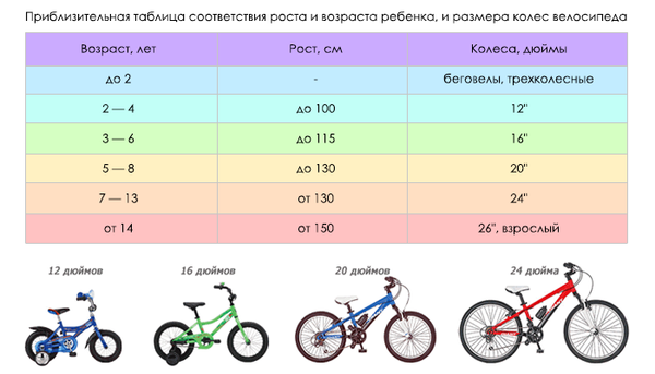 Как подобрать велосипед для ребенка?