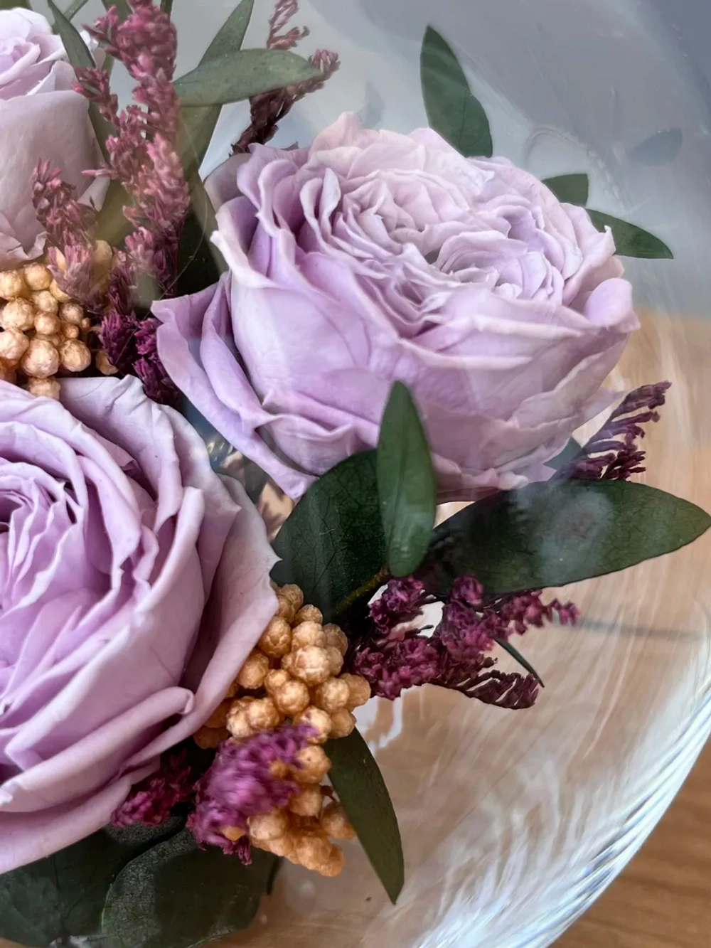 Натуральные пионы в стекле, вакуум