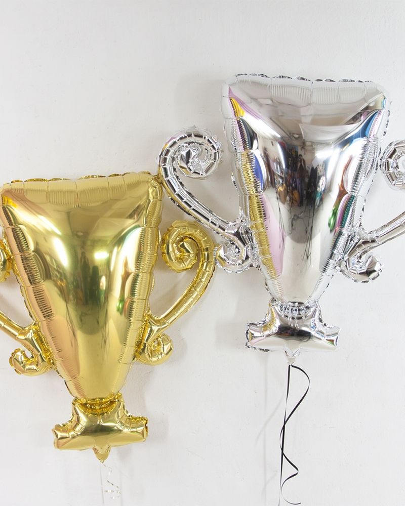 Шар-Фигура 1шт, Кубок Чемпиона, 36&#39;&#39;/91 см (на выбор золото или серебро)