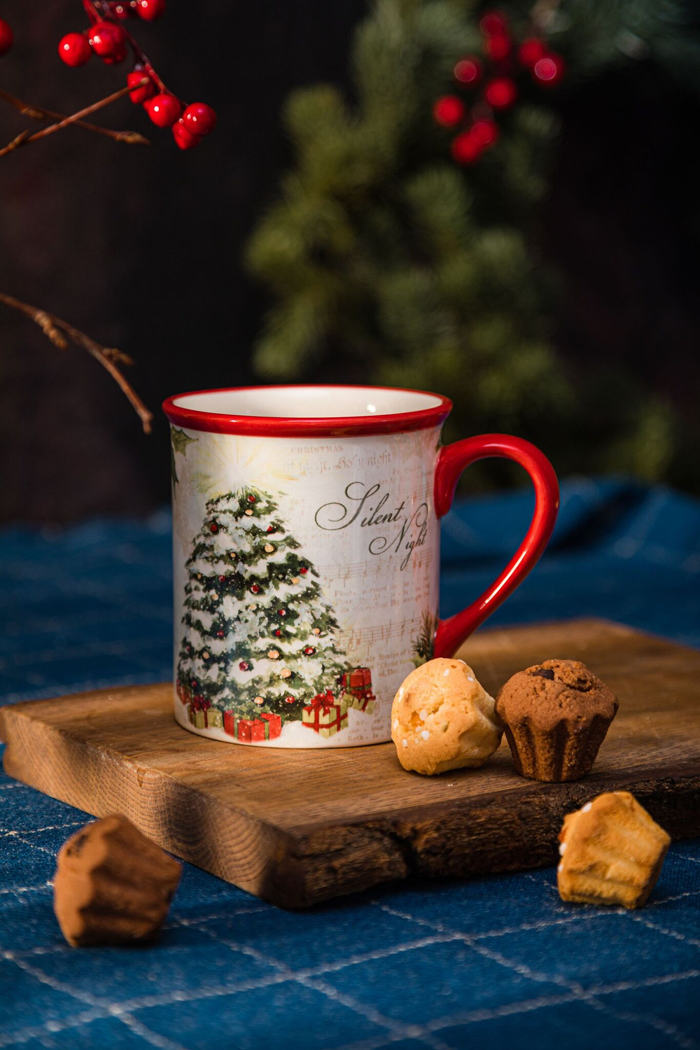 Кружка 480мл Certified International Corp Тихая ночь Ель