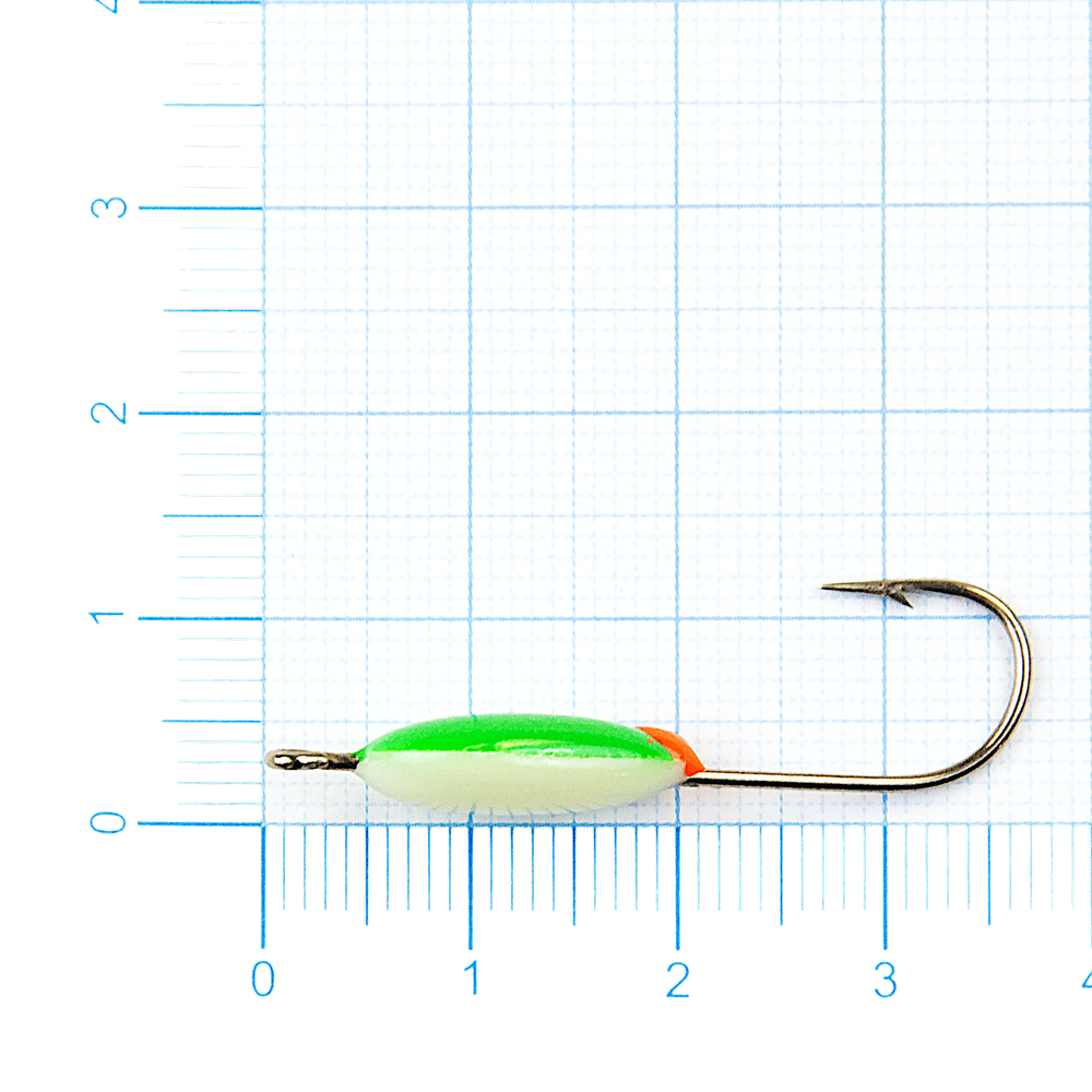 Мормышка Фосфорная Lumicom плавающая 106-2 №4 Long+, ABC 1шт -