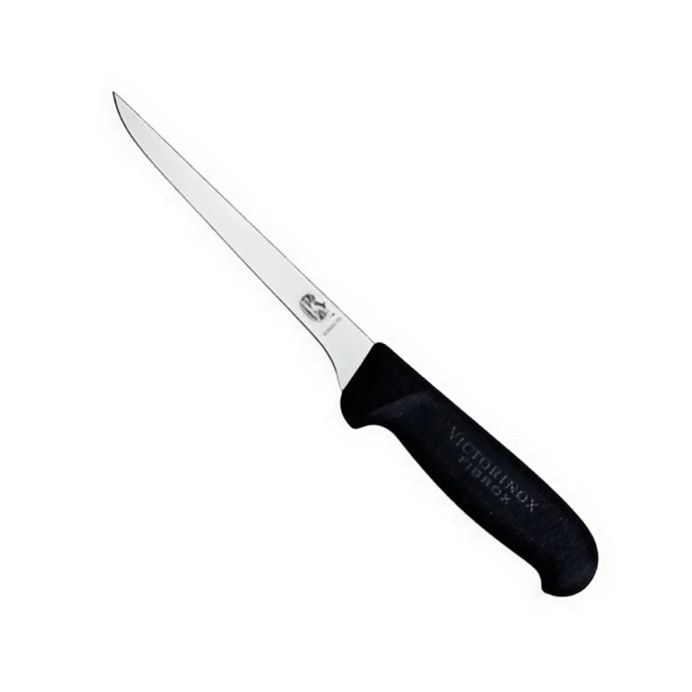 Нож Victorinox разделочный, лезвие 12 см прямое, черный