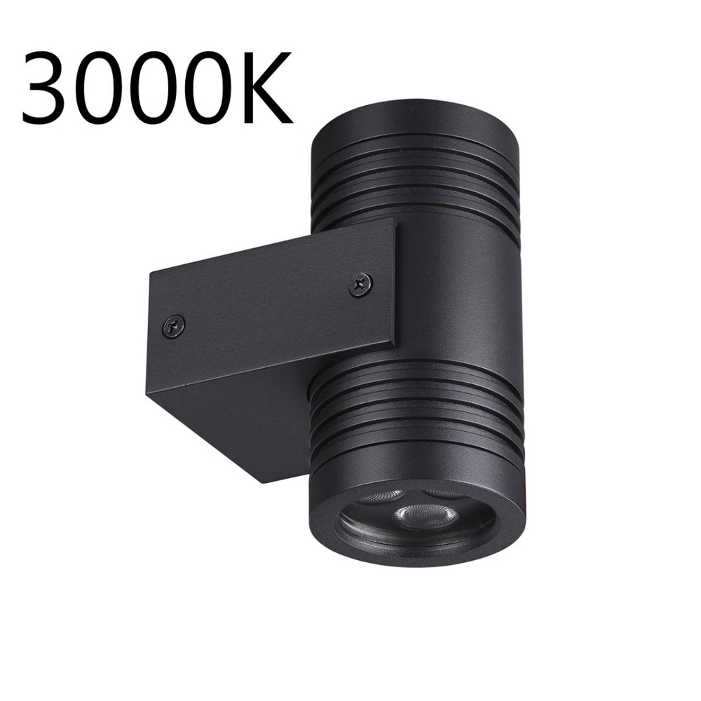 6648/12WL3 NATURE ODL25 687 черный/металл Фасадный светильник IP67 LED 12W 3000K 30° AC85-265V STIMA