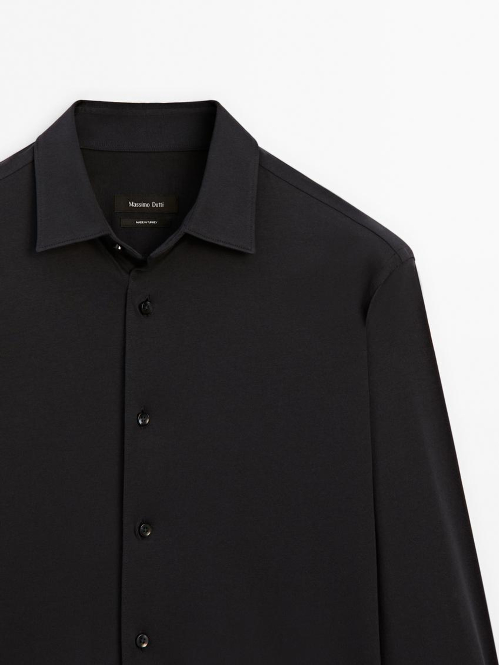 Massimo Dutti Рубашка из 100% хлопка, темно-серый