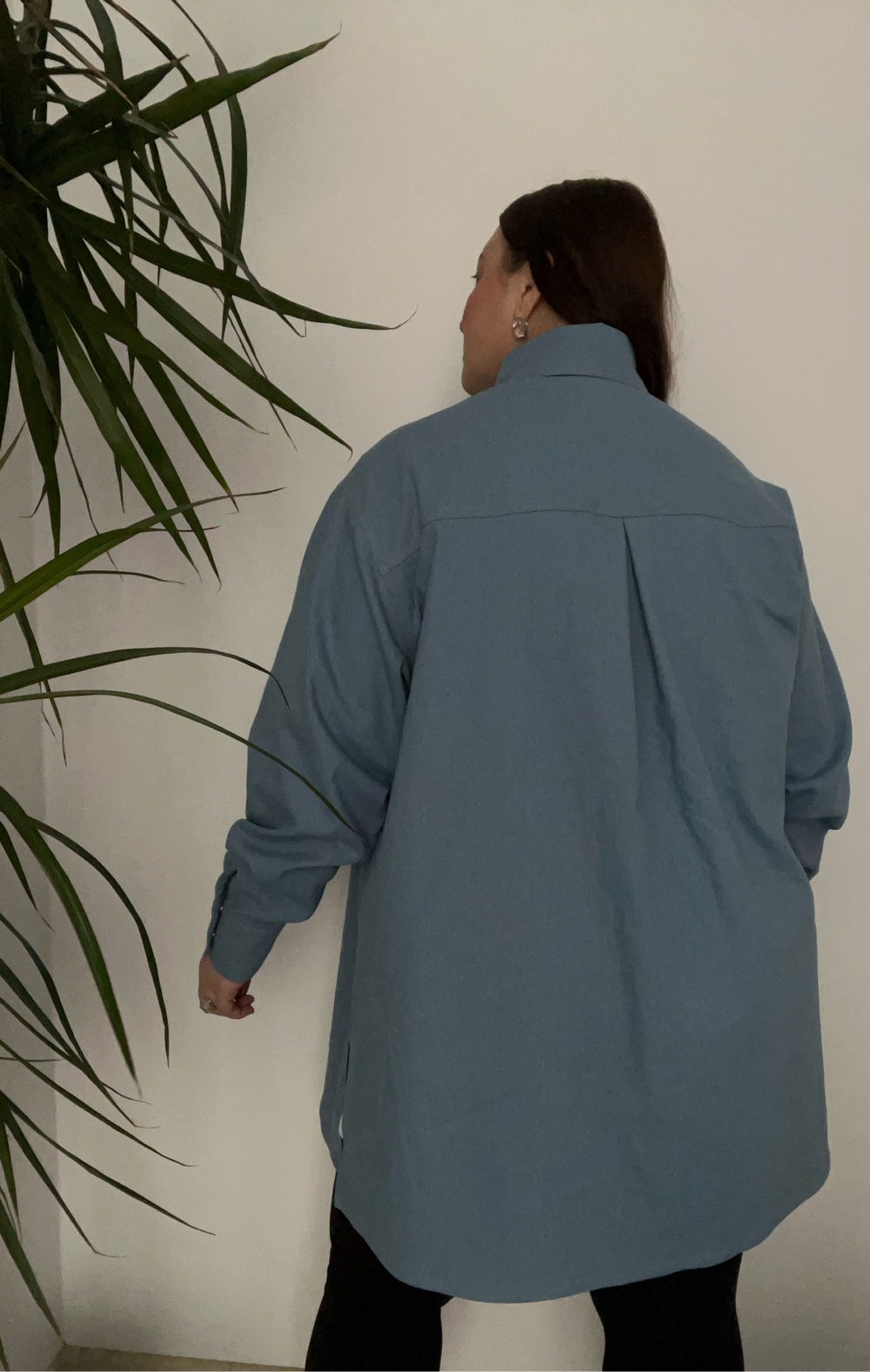 Рубашка джинсовая голубая