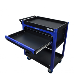 Инструментальная тележка GW-3ST Blue (Great Wolf) с полкой и тремя ящиками