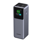 Внешний аккумулятор Ugreen Nexode (25000 мА·ч) (PB722) Проводная зарядка: 2 USB-C, USB-A. Беспроводная зарядка: нет. Есть дисплей, поддержка PD 3.0, QC 4+, PPS, AFC, SCP и FCP. Энергоёмкость — 90 Вт·ч. Максимальная выходная мощность — 140 Вт