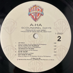 Винтажная виниловая пластинка LP A Ha Scoundrel Days (США 1986)