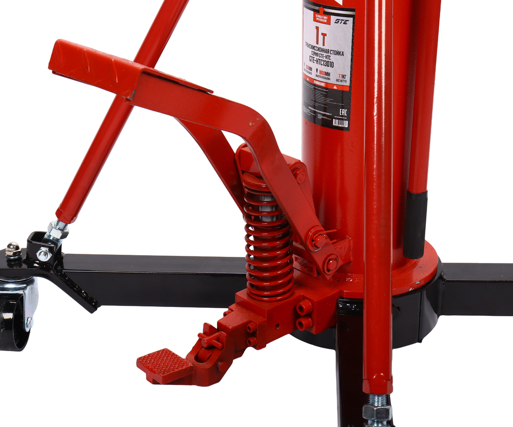 GTE-HTC13010 - Стойка трансмиссионная гидравлическая 1.0т h=830-1800мм GTE - Трансмиссионная телескопическая гидравлическая стойка GTE-HTC13010 с грузоподъемностью 1 т предназначена для помощи в демонтаже и установке тяжелых агрегатов: коробок передач, раздаточных коробок, мостов и других узлов транспортных средств при работе на подъемниках или в смотровых ямах.



Характеристики:

Грузоподъемность: 1 т
Минимальная высота подъема: 830 мм
Максимальная высота подъема: 1800 мм
Ширина подхвата: 420 мм
Спуск: ножной
Тип: гидравлическая
Двухштоковая


Особенности:

Широкая сварная опорная платформа.
Усилена металлическими стяжками конструкции.
Надежность в эксплуатации.
Поворотные колеса обеспечивают маневренность.