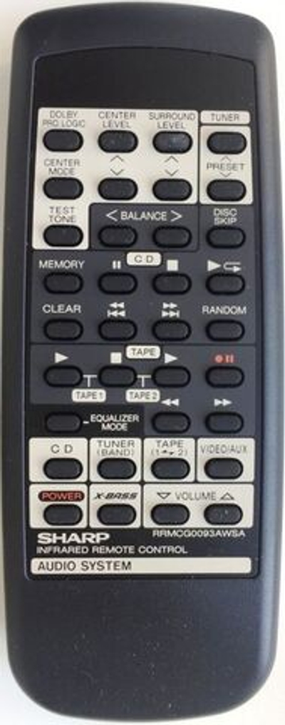 Пульт для SHARP AUDIO RRMCG0093AWSA original