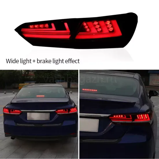 Задние фонари Тойота Камри V70 2018-2021 V1 type КРАСНЫЕ