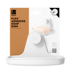 Мыльница для душа настенная flex adhesive, белая