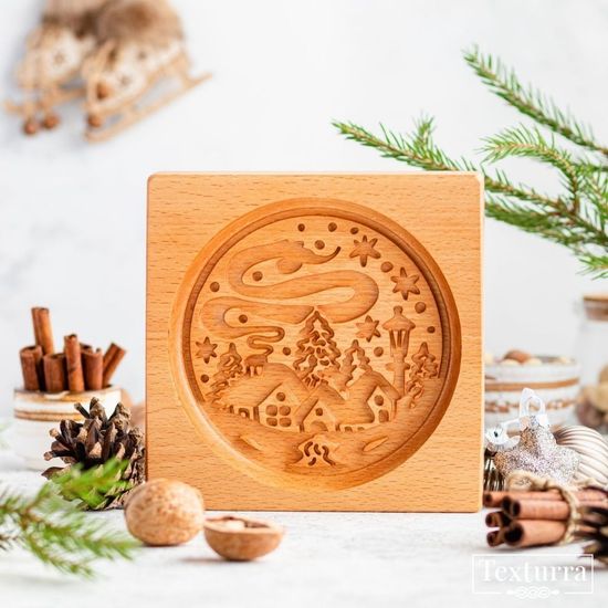 Пряничная форма Зимний пейзаж