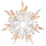 Брошь Fiore Luna ОРЕОЛ Zircon Crystal XR14406 BR/G