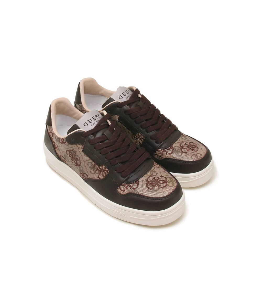 Кожаные кроссовки ancona 4g Guess - коричневый(FM8ANG LEA12)