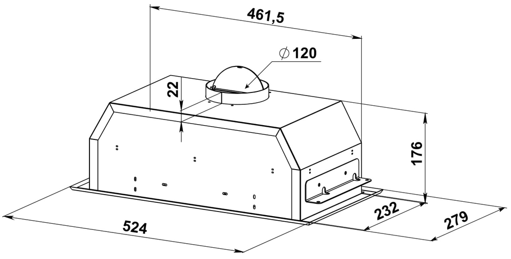 вытяжка D 545 B