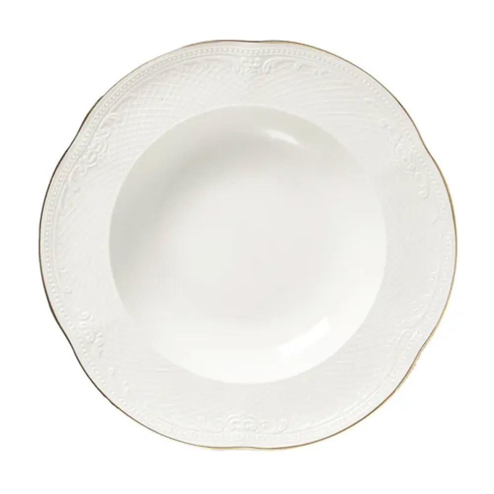 Тарелка глубокая 275 мл d 23 см h4,2 см Gold Aristocrat Noble [6]