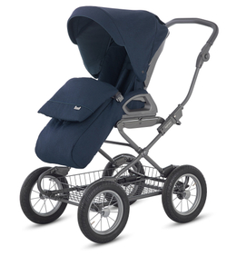 Коляска Inglesina Sofia System Duo 2 в 1 на шасси Ergo Bike IMPERIAL BLUE, темно-синий