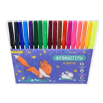 Фломастеры Basir, серия "Лисёнок", разноцветные, набор 18 шт