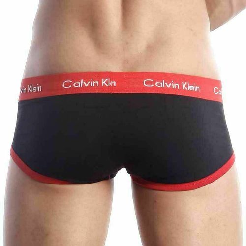 Мужские трусы брифы Calvin Klein 365 Black Red Brief