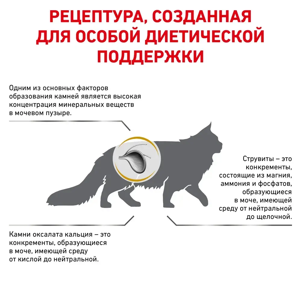 Сухой корм для кошек Royal Canin Veterinary Urinary S/O LP34 при МКБ, 1.5кг