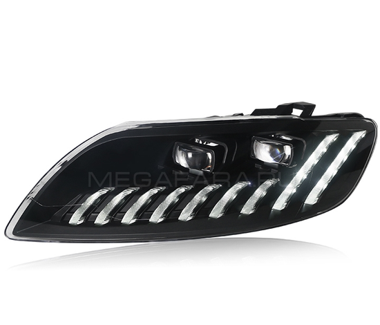 Передние светодиодные фары Ауди Q7 2006-2014 V3 type [Комплект Л+П; ходовые огни; FULL LED]