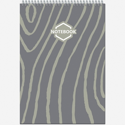 Блокнот формат А4 40 листов на металлическом гребне "Стильный Офис"