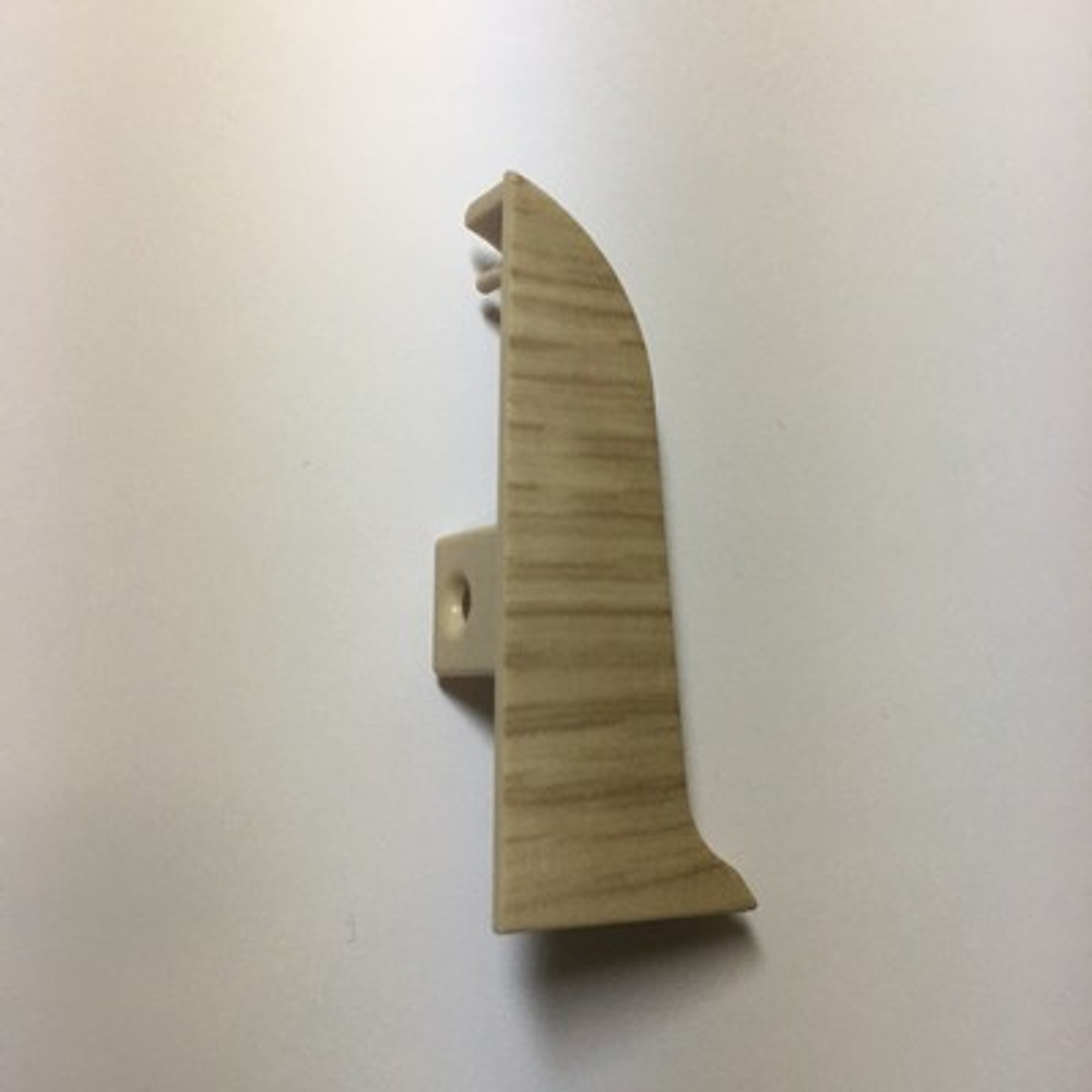 Заглушка левая к плинтусу "Cezar" 337 Дуб береговой