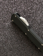 Автоматический складной нож SteelBro UTX-70 T/E Tanto Stonewash 149-10 (черный) фронталка/выкидуха