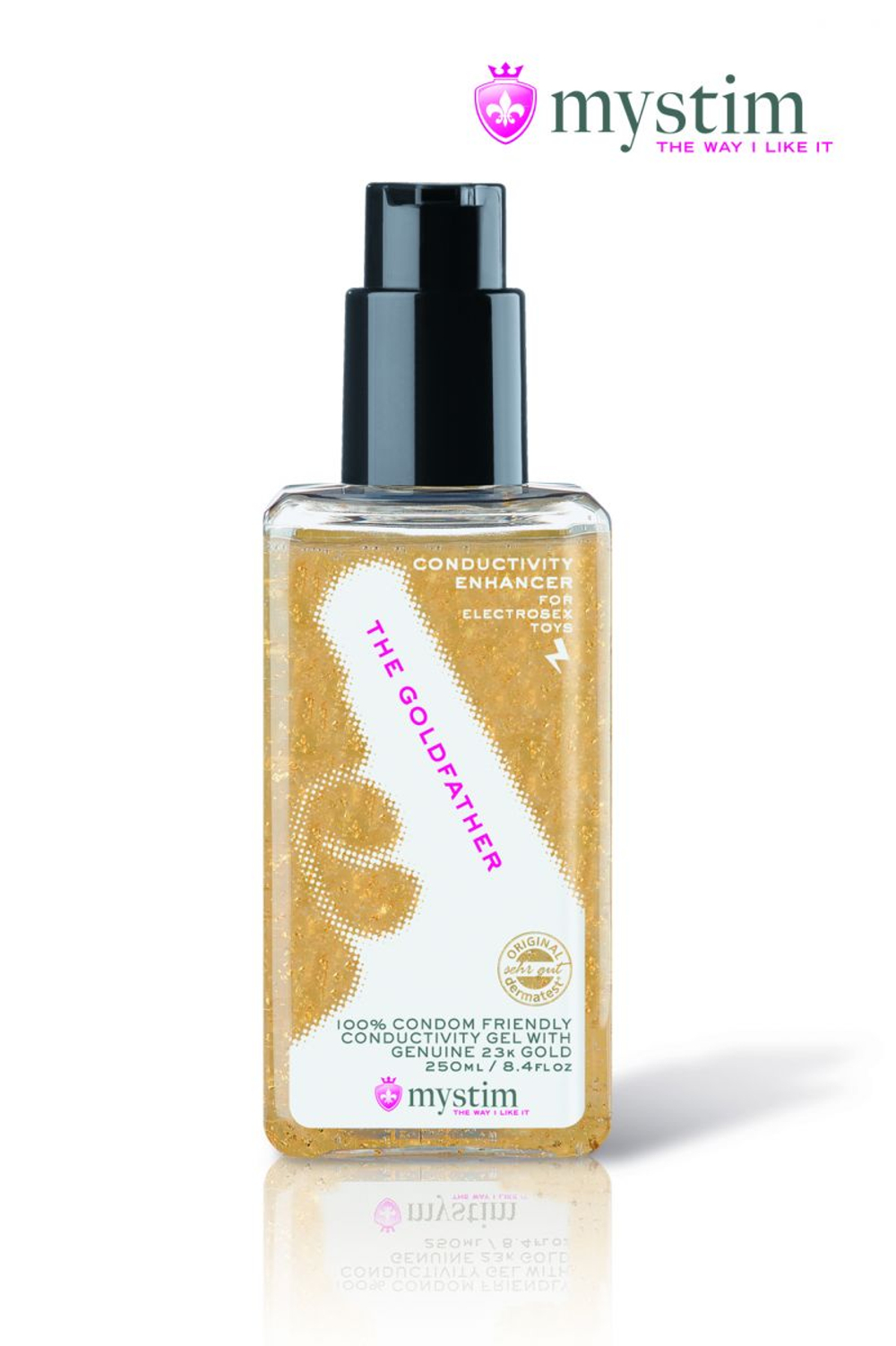 Токопроводящий гель с частичками золота The Goldfather - 250 мл. (Цвет: прозрачный)