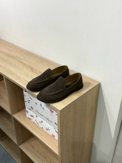 Лоферы из натуральной замши