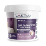 ЛАКРА  Эмаль акриловая для Радиаторов отопления глянцевая 0,9кг (LAKRA)