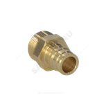 Муфта для PE-X труб радиальная латунь Дн 16х1/2" НР РОС