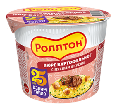 пюре Роллтон (стакан) мясное 40гр (1х24)