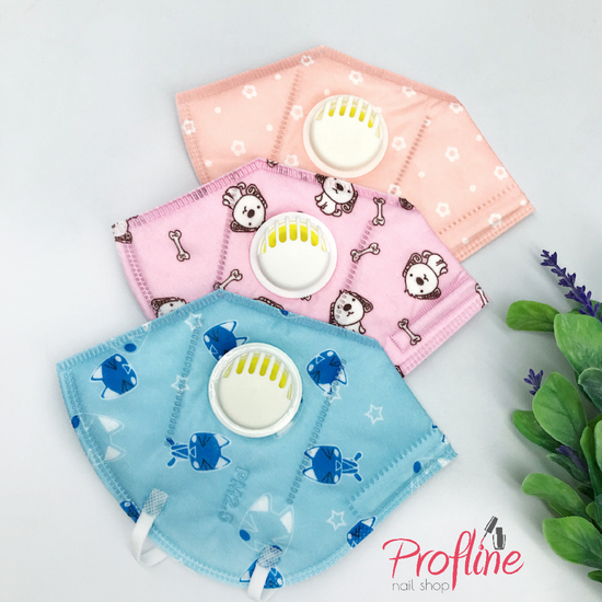 Защитная маска для лица с клапаном разных цветов