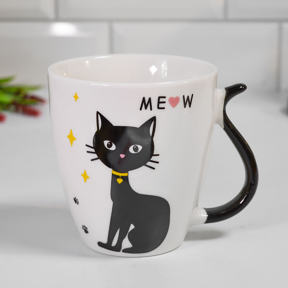 Кружка 380мл Кошка, микс 8874