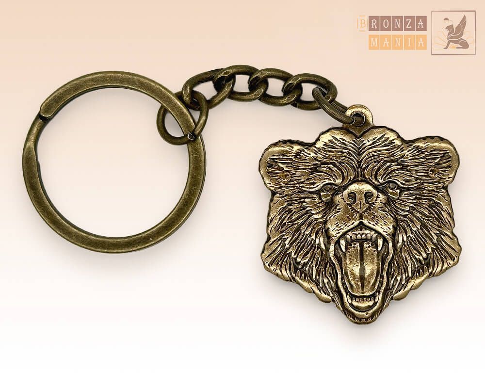 брелок Голова Медведя