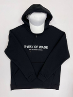 Теплая худи "Way of wade / Путь вброд" черный цвет - District Style / "На районе" на осень-зиму
