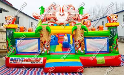 Коммерческий батут "Тигриная страна 2" 10*6*5 м