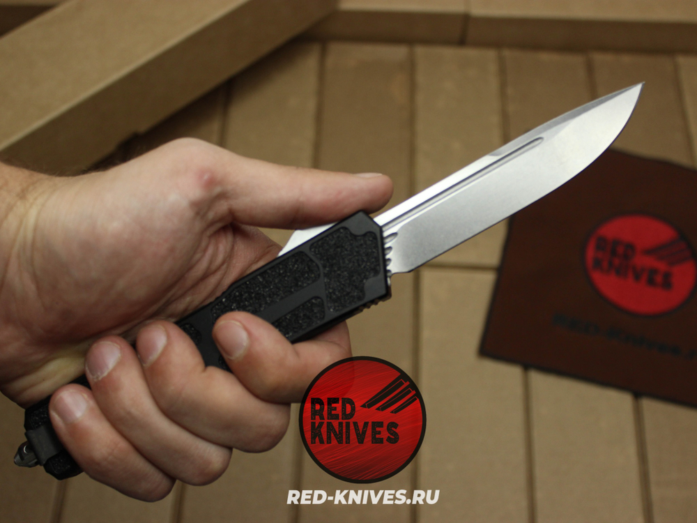 Нож Microtech Scarab 2 S/E - светлый клинок, черная рукоять RK/Н10