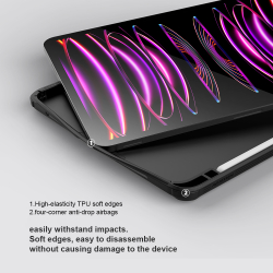 Чехол книжка с встроенной подставкой-магнитом от Nillkin для Apple iPad Pro 11 с 2024 года, серия CamShield Pad Case