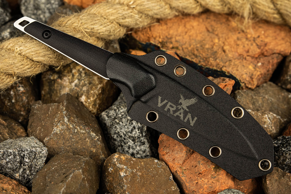 🏆Туристический нож (EDC) Vran N690 StoneWash Black