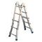 Лестница алюминиевая Алюмет телескопическая шарнирная 4x3 ступени (TT43)