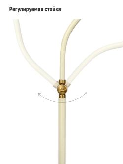 Напольный торшер винтажный, лампа